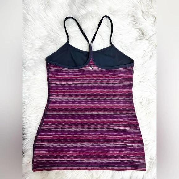 Lululemon power Y tank top space dye twist rega purple navy - Picture 1 of 7